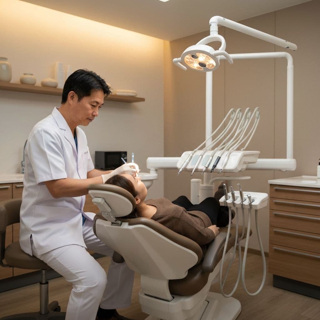Professional dental check-up